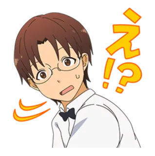 🤔 え!? Anime, Question, Choqué, Surpris, Manga telegram sticker
