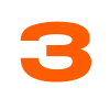 OrangePack by @egorkoreshilov telegram emojis 3️⃣