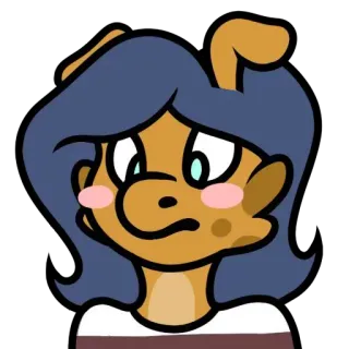 😳 cartoon, character, illustration, portrait whatsapp sticker