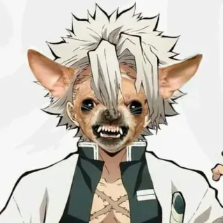 🐶 Sanemi Shinazugawa Demon Slayer Demon Slayer, Anime, Cane, Sanemi Shinazugawa, Divertente telegram sticker