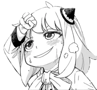 😅 Anya Forger Spy × Family Anime, Manga, Chica, Spy Family, Anya Forger, Expresión, Dibujo animado telegram sticker