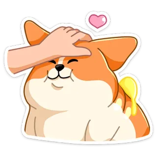 ☺️ คอร์กี้, หมา, สัตว์เลี้ยง, สัตว์, การ์ตูน, คาวาอิ, น่ารัก, มีความสุข telegram sticker