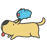 🏃♂️ собака, мультфильм, животное, милый, питомец whatsapp sticker