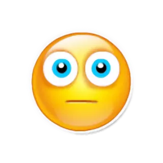 😐 Emoji, Rosto, Expressão, Confuso, Pergunta, Dúvida telegram sticker