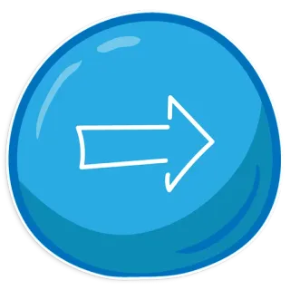 😃 flecha, dirección, derecha, azul, botón, navegación telegram sticker