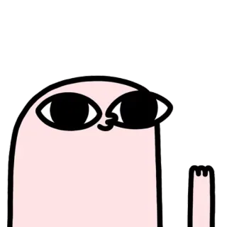 🙂 漫画, イラスト, キャラクター, 中指, 失礼, ジェスチャー telegram sticker