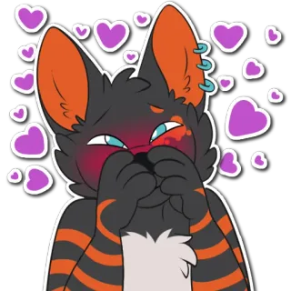🥰 furry cat telegram sticker