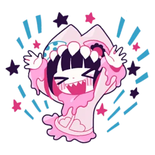 👏 Anime, Mignon, Personnage, Autocollant, Kawaii whatsapp sticker