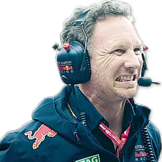 😬 Red Bull Racing, Automovilismo, Fórmula 1, Christian Horner whatsapp sticker