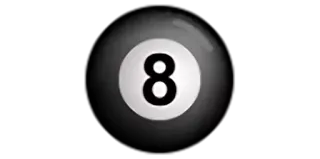 🎱 8 Ball, Pool, Billard, Nummer 8 whatsapp sticker