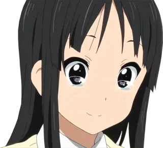 😭 Akiyama Mio K-On! Anime, Niedlich, Mädchen, K-On, Akiyama Mio, Cartoon whatsapp sticker