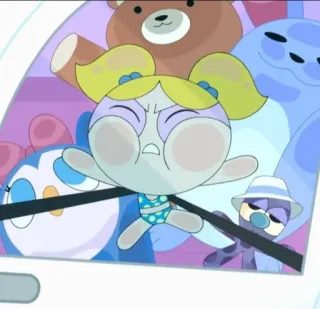 🤭 Bubbles Powerpuff Girls desenho animado, As Meninas Superpoderosas, Lindinha, personagem telegram sticker