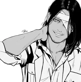🖤 Eren Yeager Attack on Titan アニメ, 漫画, キャラクター, ファンアート, エレン・イェーガー telegram sticker