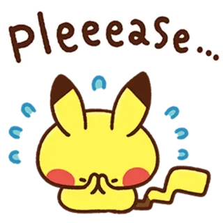 😓 Pleeease... pleading, cute, adorable, request, begging, animal telegram sticker