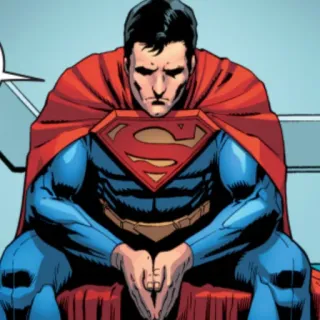 🦯 Superman супергерой, комикс, человек из стали, DC Comics, Супермен telegram sticker