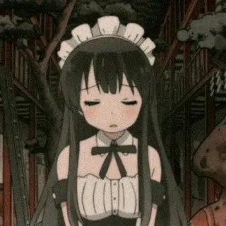 💛 Anime, Cô gái, Hầu gái, Dễ thương, Manga telegram sticker