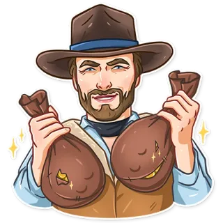 Clint Eastwood telegram stickers