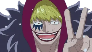 ✌️ Doflamingo One Piece Anime, Manga, One Piece, Doflamingo, Nhân vật, Phản diện whatsapp sticker