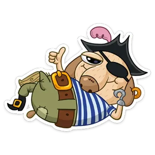 Пират Дигги (@TgSticker) telegram stickers