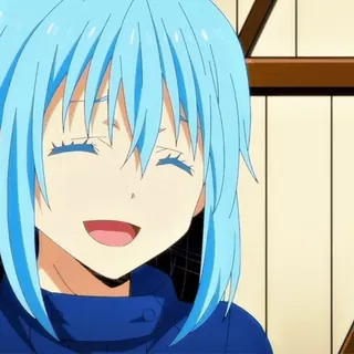 💧 Rimuru Tempest That Time I Got Reincarnated as a Slime anime, manga, Rimuru Tempest, reincarnation, slime, fantasy telegram sticker