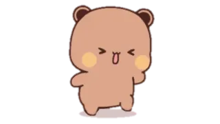 🍩 bear, cartoon, cute, dancing, animation, sticker telegram sticker