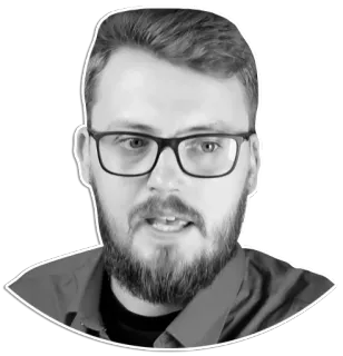 😟 Mann, Brille, Porträt, Person, Aufkleber whatsapp sticker