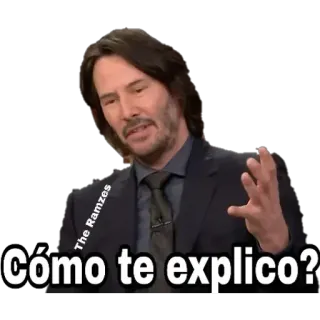 🤔 Keanu Reeves ¿Cómo te explico? Keanu Reeves, Meme, Erklären, Spanisch, Promi telegram sticker