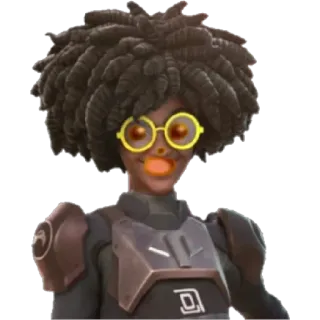 😁 Lifeweaver Overwatch 2 Lifeweaver, Overwatch 2, Videogame, Personage, Bril, Emoji gezicht telegram sticker