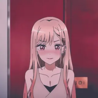 😳 anime, girl, cute, blush, portrait telegram sticker