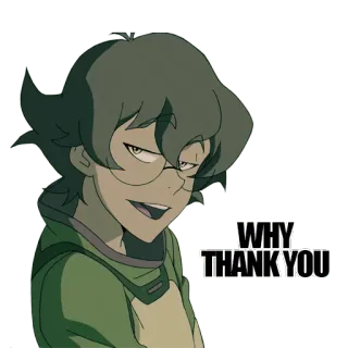 😉 WHY THANK YOU спасибо, персонаж, анимация telegram sticker
