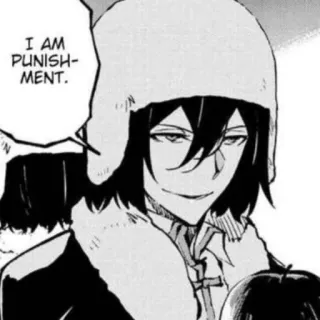 🎲 Fyodor Dostoevsky Bungo Stray Dogs I AM PUNISHMENT. Anime, Manga, Bungo Stray Dogs, Fjodor Dostojewski, arrogant, Bösewicht telegram sticker