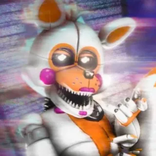 🌟 Lolbit Five Nights at Freddy's fnaf, lolbit, animatrónico, miedo, terror telegram sticker