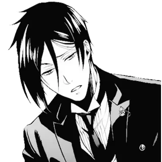 😕 Sebastian Michaelis Black Butler Anime, Manga, Butler, Sebastian, Black Butler telegram sticker