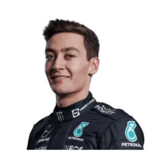 🇬🇧 George Russell Formula 1, F1, pembalap, Mercedes, motorsport telegram sticker