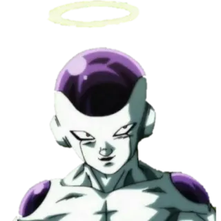 😏 Frieza Dragon Ball 애니메이션, 악당, 후광 telegram sticker