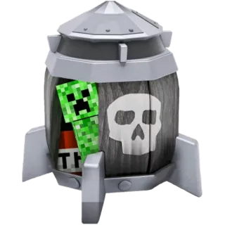 💥 Creeper Minecraft minecraft, creeper, tnt, rocket, skull telegram sticker