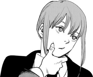 🤔 Makima Chainsaw Man anime, manga, chainsaw man, makima telegram sticker