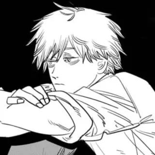⛓ Denji Chainsaw Man Anime, Manga, Chainsaw Man, Denji, Charakter whatsapp sticker