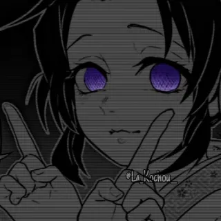 🌟 Shinobu Kocho Demon Slayer @La_Kochou_ 애니메이션, 귀멸의 칼날, 코쵸우 시노부, 팬아트, 만화 telegram sticker