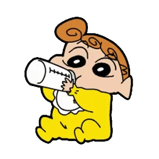 🍼 baby, cartoon, bottle, cute, infant telegram sticker