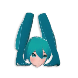 😔 Hatsune Miku Anime, Miku, Vocaloid, Charakter, Otaku telegram sticker