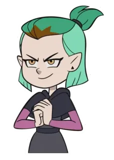 😈 Amity Blight The Owl House phim hoạt hình, phù thủy, phép thuật, anime, Disney telegram sticker
