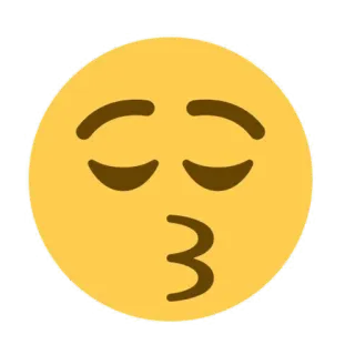 😚 emoji, kiss, love, heart telegram sticker