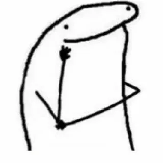 🙂 Strichmännchen, Cartoon, Zeichnung, Figur telegram sticker