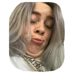 🙂 Billie Eilish นักร้อง, คนดัง, ป็อปสตาร์, Billie Eilish, นักดนตรี telegram sticker