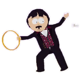 🎅 Randy Marsh cartoon, Randy Marsh, South Park, character telegram sticker