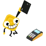 💳 pagamento, carta di credito, tecnologia, finanza, cartone animato, digitale, mobile telegram sticker