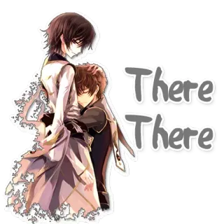 🙂 There There anime, affection, friendship, comfort telegram sticker