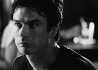 © Damon Salvatore The Vampire Diaries Vampir, Ian Somerhalder, Serial TV, Drama whatsapp sticker