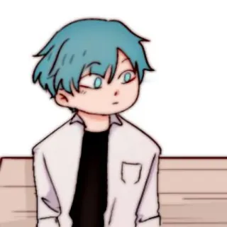 🧊 Anime, Desenho animado, Personagem, Mangá, Menino, Bonito telegram sticker